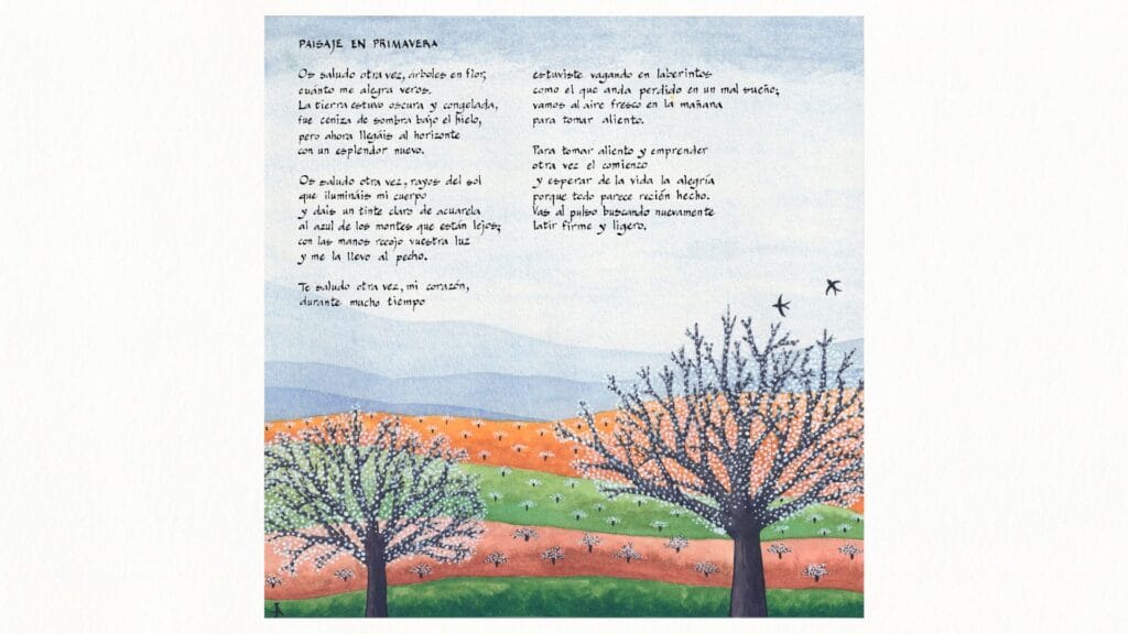 Partituras ilustradas – Paisaje en primavera